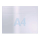 Porte-prospectus mural DIN A4 transversal acrylique transparent-3