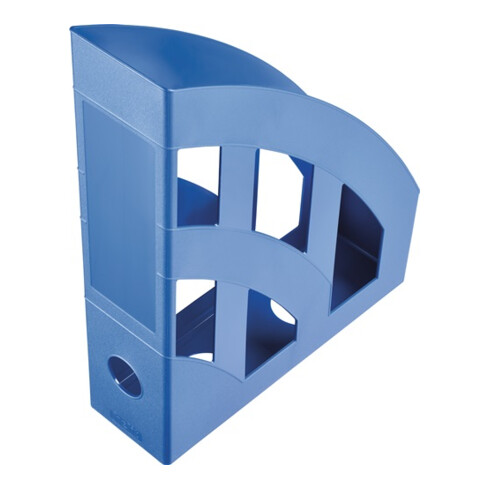 Porte-revues A4-C4 H315xl75xP243 mm plastique bleu