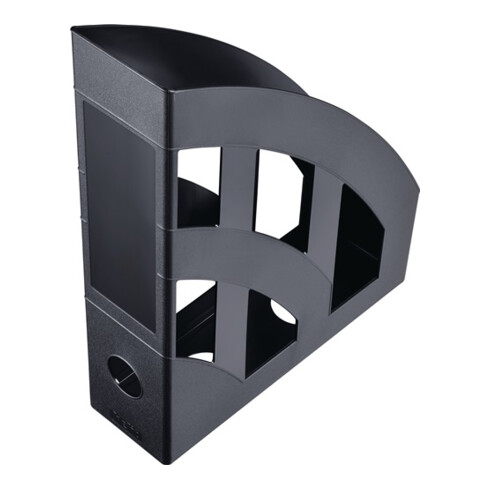 Porte-revues A4-C4 H315xl75xP243 mm plastique noir