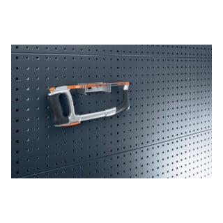 Porte-scie pour 3 scies maxi. p. panneaux perforés BOTT