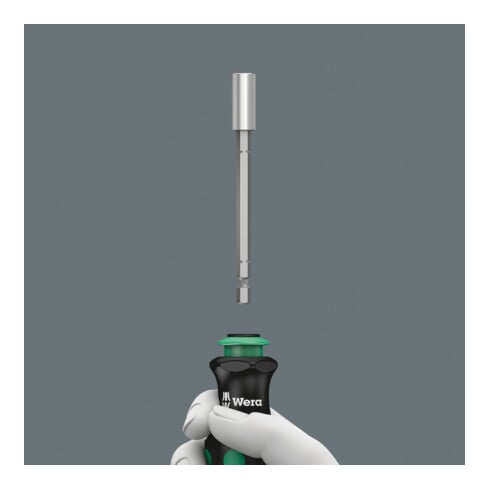Porte-tournevis avec embouts  Wera 1/4 pouce corps télescopique et aimant