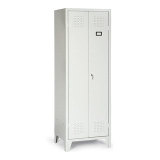 Portofino Kleiderschrank S/W mit Füßen 1 Doppelabteil Abteilbreite 300 mm