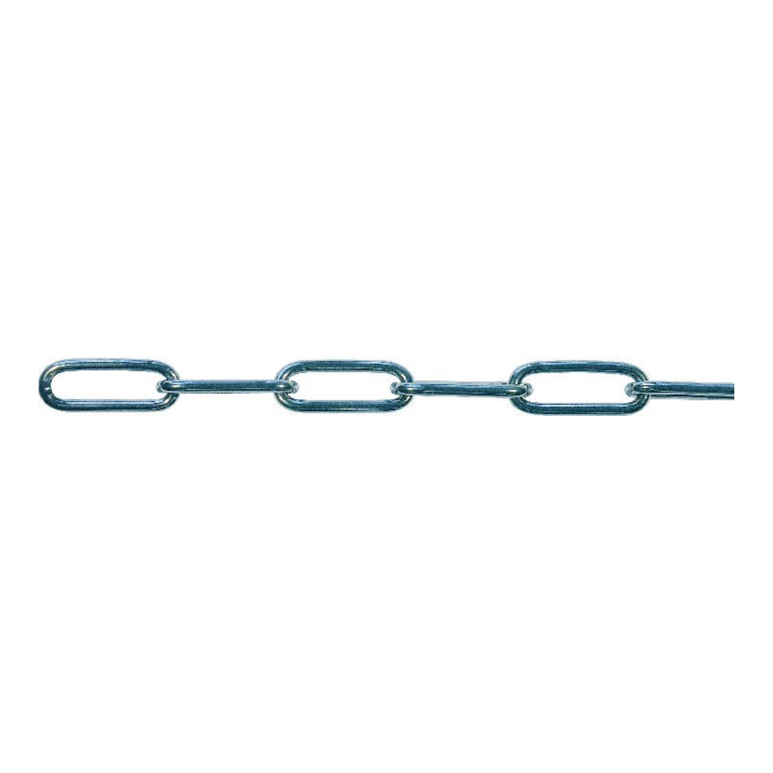 PÖSAMO Chaîne de soudure DIN 5685 galZn C 4,0 Polyb. 5m