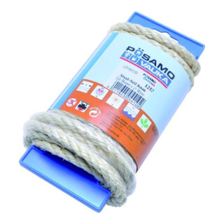 PÖSAMO Corde en sisal tressée naturelle 6,0 mm x 20 m sur touret long
