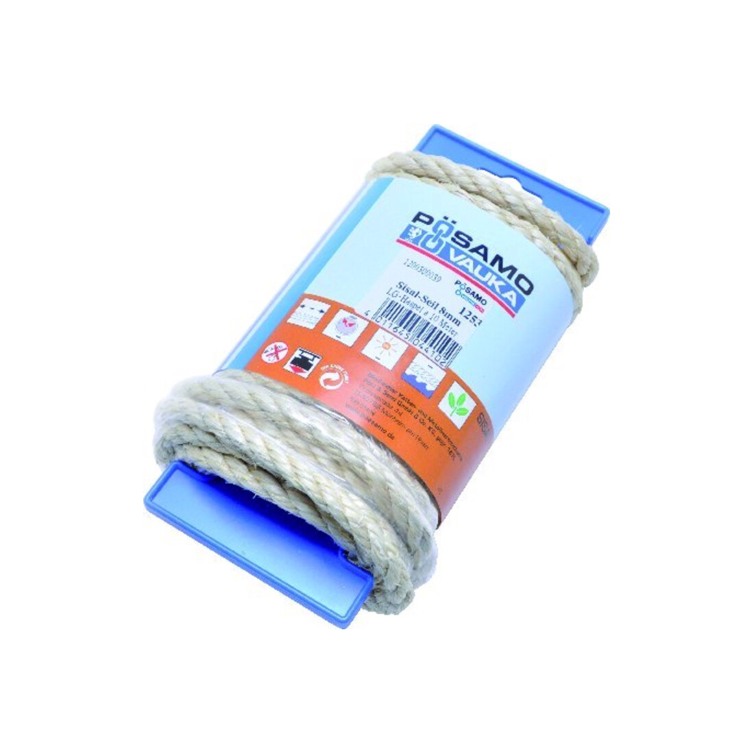 PÖSAMO Corde en sisal tressée naturelle 6,0 mm x 20 m sur touret long