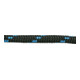 PÖSAMO Corde PP tressée E noir/multicolore 10,0 mm x 20 m sur bobine
