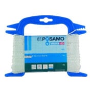 PÖSAMO Corde tressée blanche PA 4,0 mm x 20 m sur dévidoir métallique-1