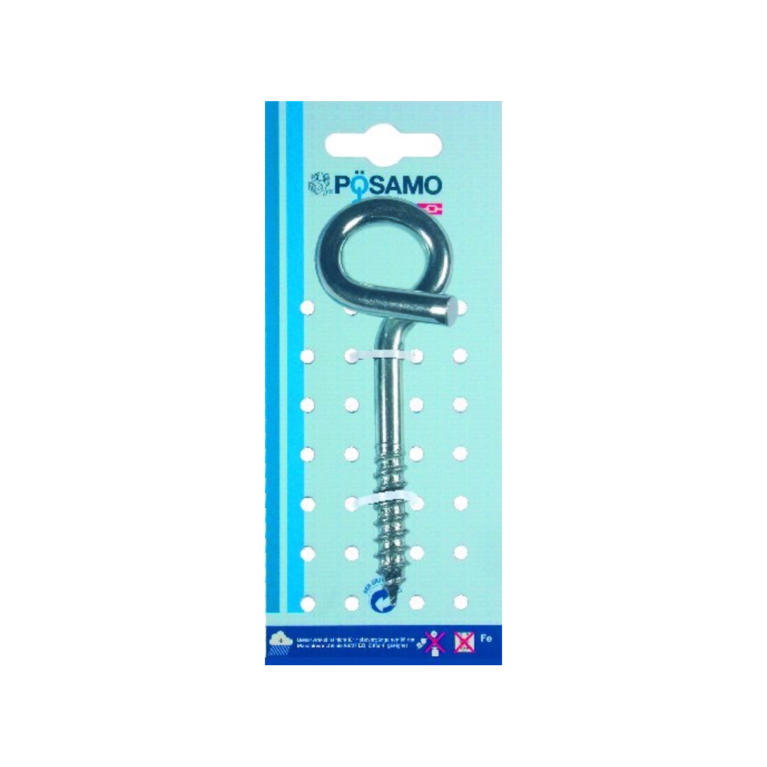 PÖSAMO Crochet de plafond galZn (SB) 8,8x120mm filetage bois 1 pce