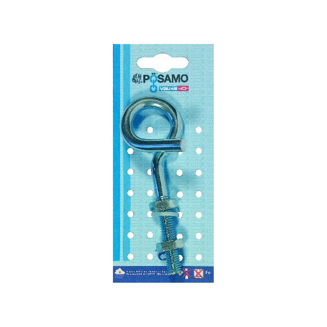 PÖSAMO Crochet de plafond galZn (SB) M10x120mm Poids à 1 pce
