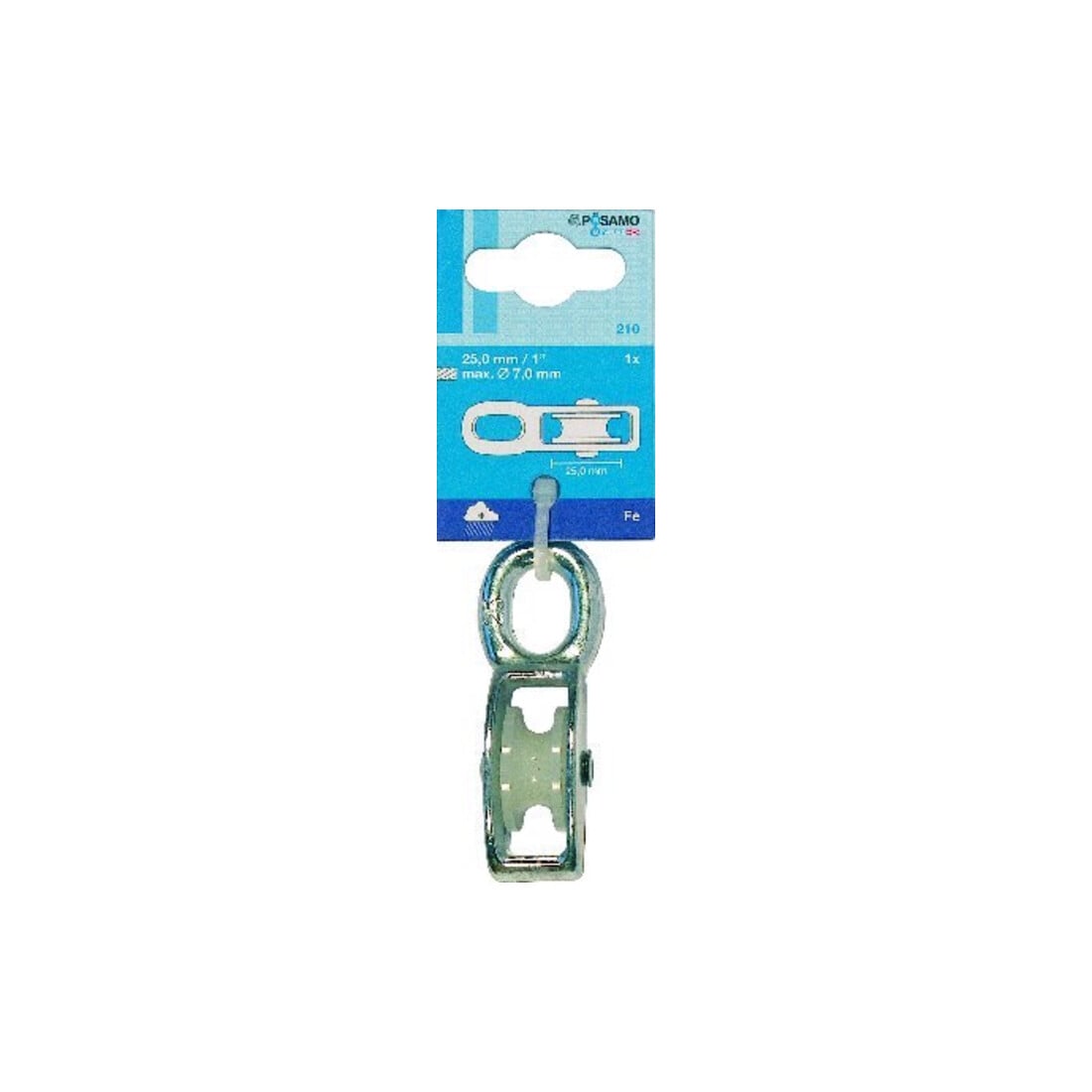 PÖSAMO Poulie simple (SB) galZn pour câble Ø env. 7,0 mm