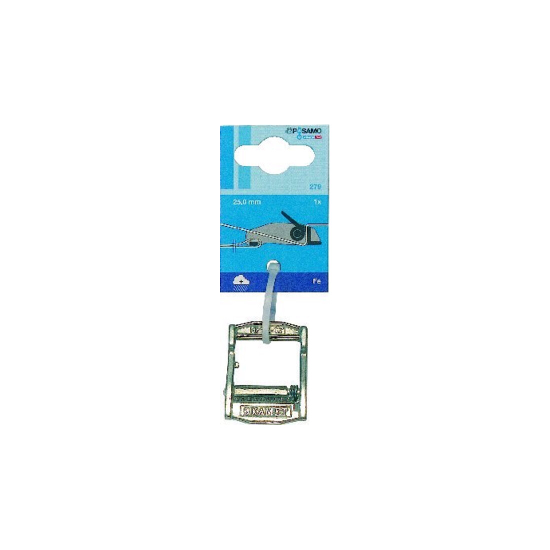 PÖSAMO Serrure à pince zinguée (SB) pour sangle Ø env. 25 mm