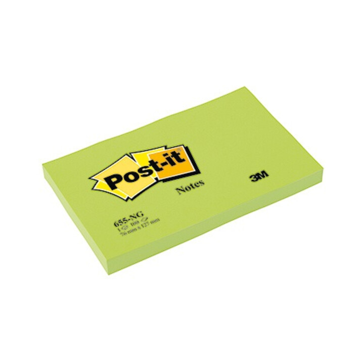 Post-it Haftnotiz 655N 127x76mm 100Blatt grün