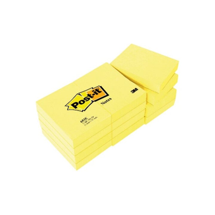Post-it Haftnotiz Notes 653E 51x38mm gelb 12 St./Pack.