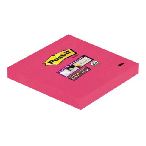 Post-it Haftnotiz Super Sticky 6546SP 76x76mm 90Bl. mohnrot