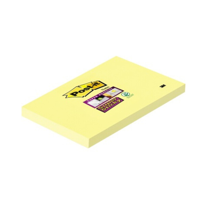 Post-it Haftnotiz Super Sticky 65512SY 127x76mm 90Bl. gelb
