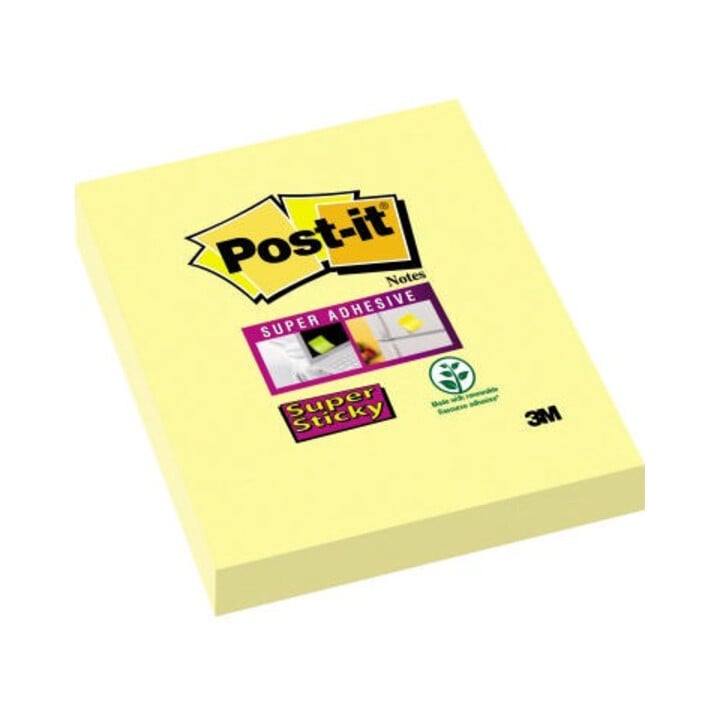 Post-it Haftnotiz Super Sticky 65612SY 48x73mm 90Blatt gelb