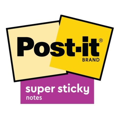 Post-it® Flipchartblock Super Sticky tabletop ws 20Bl