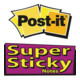 Post-it Super Sticky Notes 4690S3MI 101x152mm f.sort. 3 St./Pack.-3