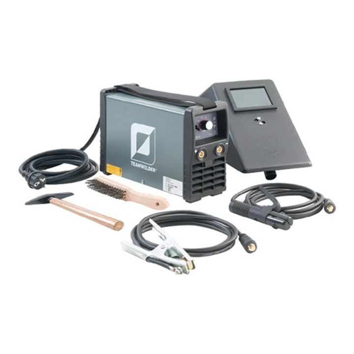 Poste à souder à l'arc avec électr. enr. MMA 160 Set avec accessoires 10 - 150 A