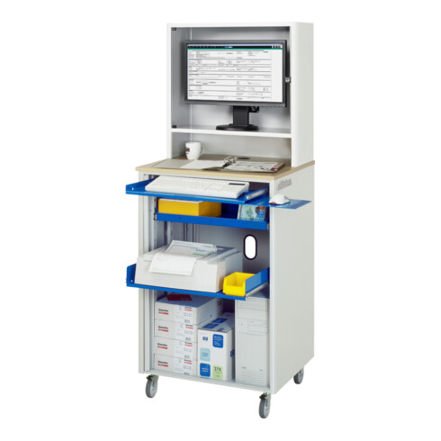 Poste informatique mobile Rau 20LxPxH 720x660x1810mm