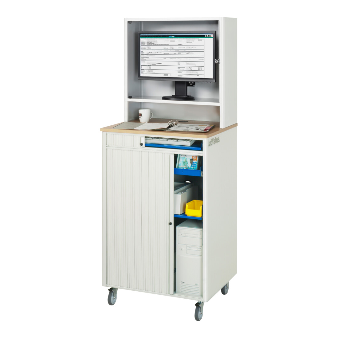 Poste informatique mobile Rau 20LxPxH 720x660x1810mm