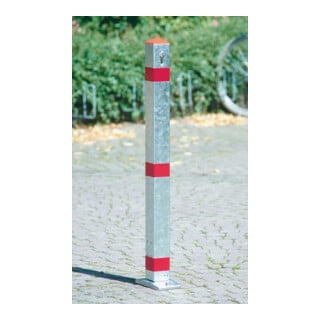 Potelets de blocage acier argent basculant, à cheviller