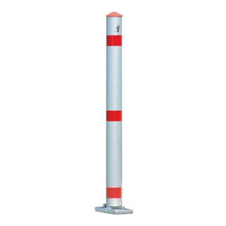 Potelets de blocage aluminium nature D. 75 mm basculant, à cheviller