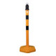 Potelets de blocage polypropylène jaune/noir D. 63 mm à installer avec oeillet-1