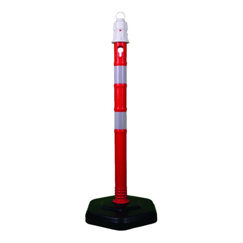Potelets de blocage polypropylène rouge/blanc D. 63 mm pour l'installation avec