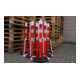 Potelets de blocage polypropylène rouge/blanc D. 63 mm pour l'installation avec-5