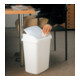 Poubelle à couvercle basculant H511xl346xP278mm 25 l plastique blanc RUBBERMAID-4