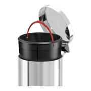 Hailo Collecteur de déchets à pédale ProfiLine Solid 14 inox-2