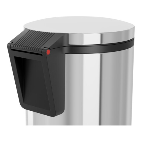 Hailo Pure S, Poubelle à pédale design, 3 ltr, inox
