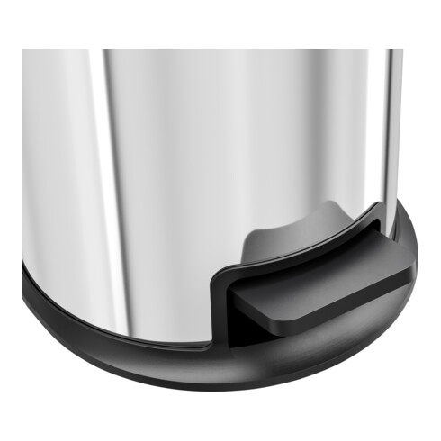 Hailo Pure S, Poubelle à pédale design, 3 ltr, inox
