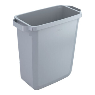 Poubelle de tri 60 l H600xl280xP590mm gris sans couvercle, conv. à l'usage alim.