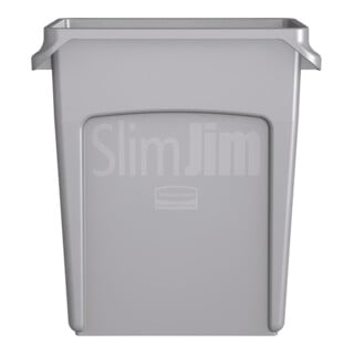 Poubelle de tri 60 l H635xl279xP558mm gris avec canaux d'aération