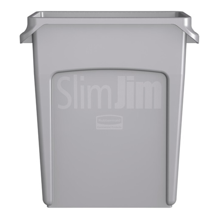 Poubelle de tri 60 l H635xl279xP558mm gris avec canaux d'aération