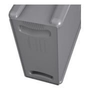Poubelle de tri 60 l H635xl279xP558mm gris avec canaux d'aération-4