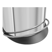 Hailo Harmony M, poubelle à pédale design, 12 litres, inox-4
