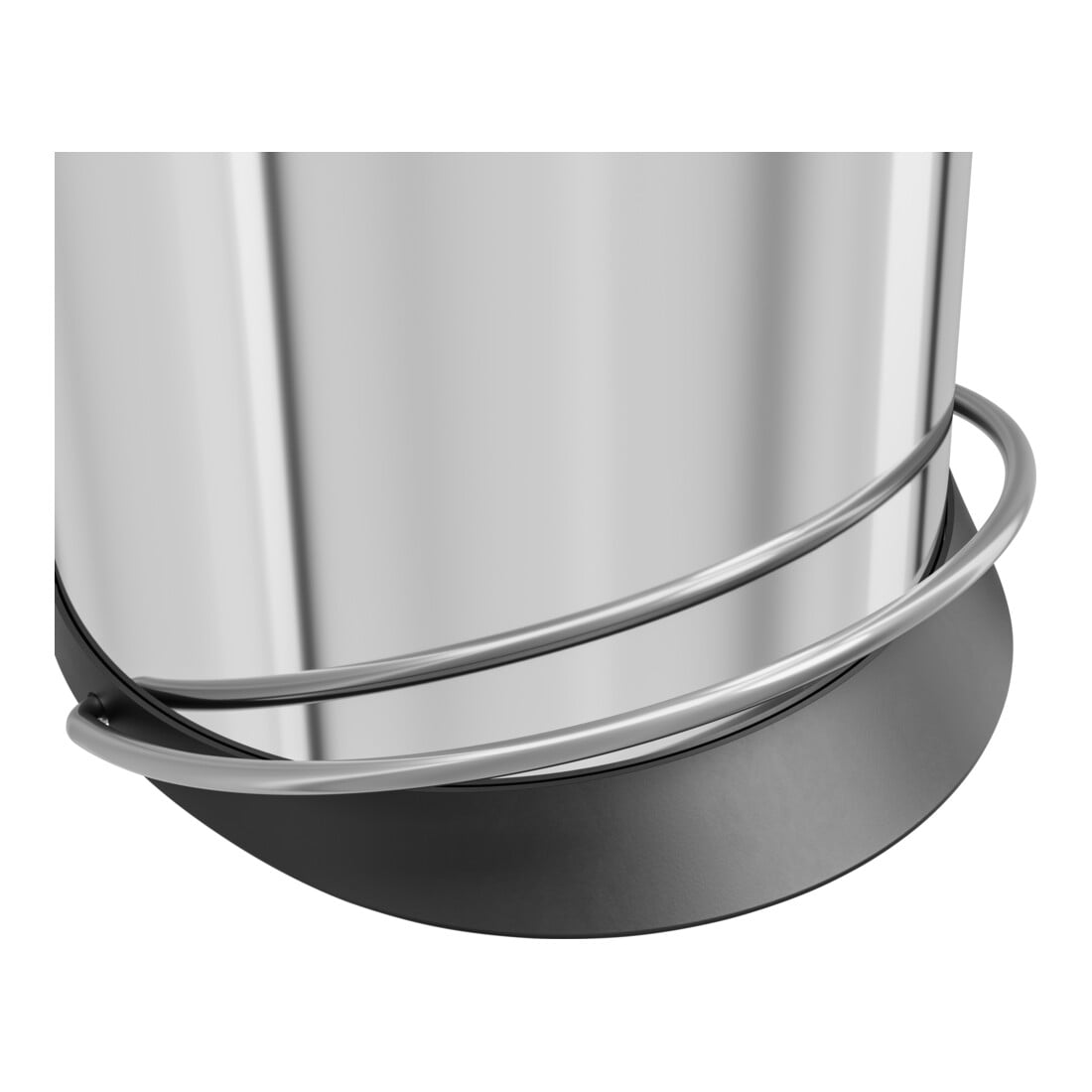 Hailo Harmony M, poubelle à pédale design, 12 litres, inox