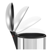 Hailo Harmony M, poubelle à pédale design, 12 litres, inox-5