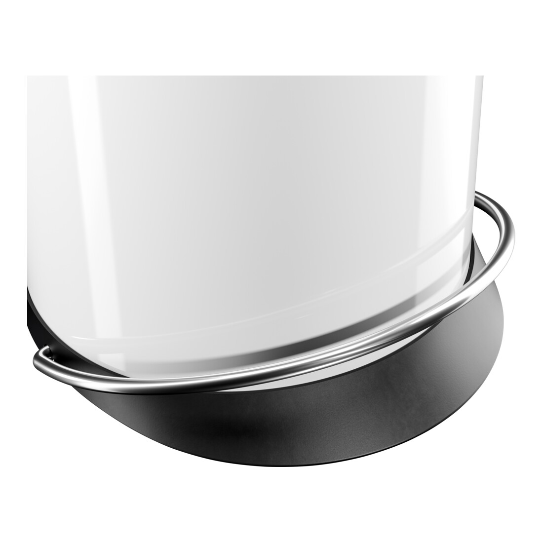 Hailo Harmony M, poubelle à pédale design, 12 litres, blanc