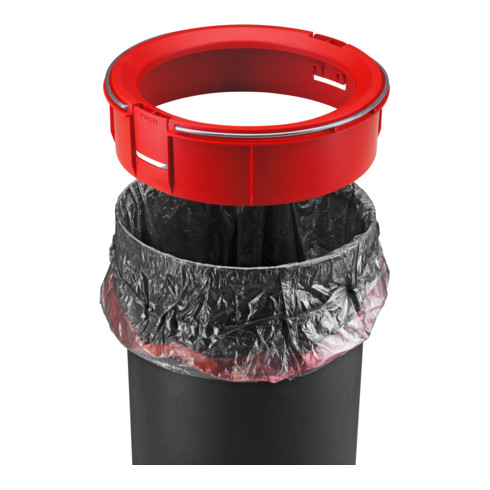 Hailo Pure M, poubelle à pédale design, 12 litres, rouge