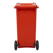 Poubelle grande capacité à 2 roues STIER, 120 l, rouge, lxPxH 475x550x930 mm-4