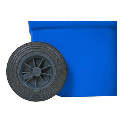 Poubelle grande capacité à 2 roues STIER, 240 l, bleue, lxPxH 576x720x1067 mm