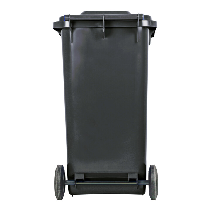 Poubelle grande capacité à 2 roues STIER, 240 l, grise, lxPxH 576x720x1 067 mm