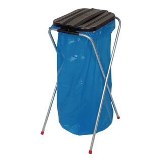 poubelle H810xl370xP410mm 70-120 l couvercle noir