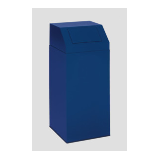 Poubelle pour matières recyclables 45l, bleu gentiane Var