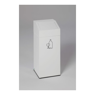 Poubelle pour matières recyclables 76l, blanc Var