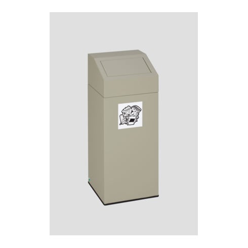 Poubelle pour matières recyclables 76l, gris Var